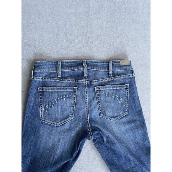 Ariat Demin Women's Perfect Rise 31R Trouser Jeans Natalia 32x33 Wide Raw Hem - Picture 5 of 7